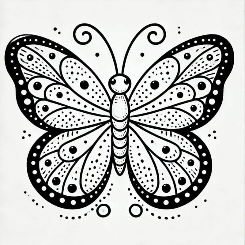 Desenho de Borboletas para imprimir