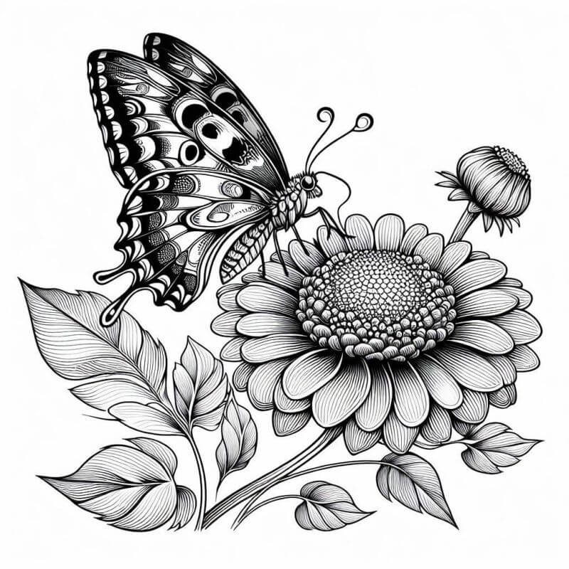 Desenho de Borboletas para imprimir