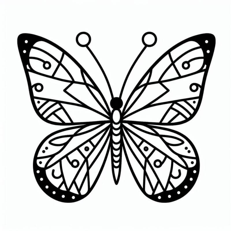 Desenho de Borboletas para imprimir