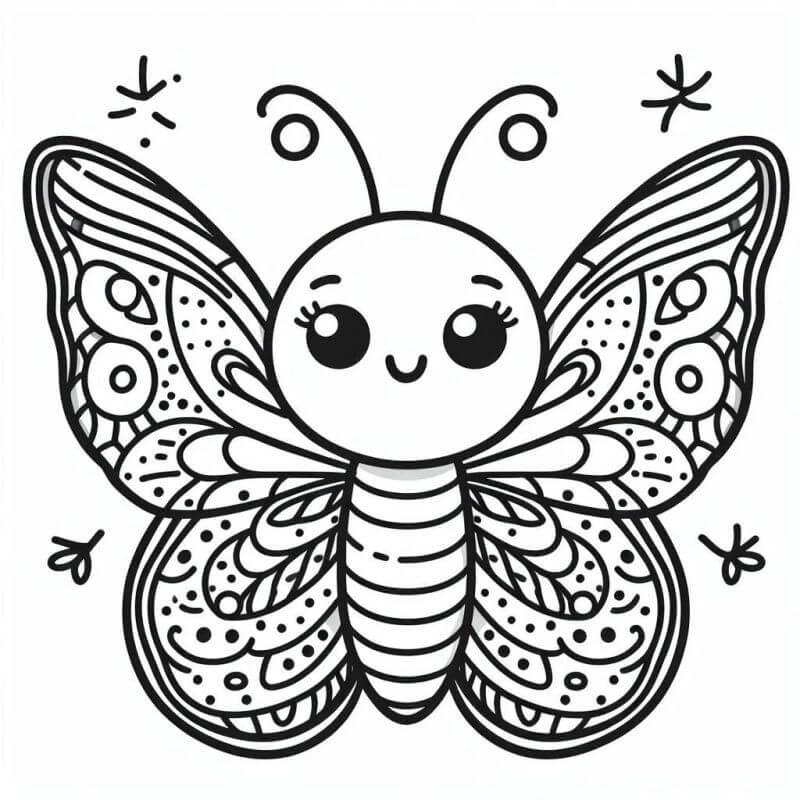 Desenho de Borboletas para imprimir