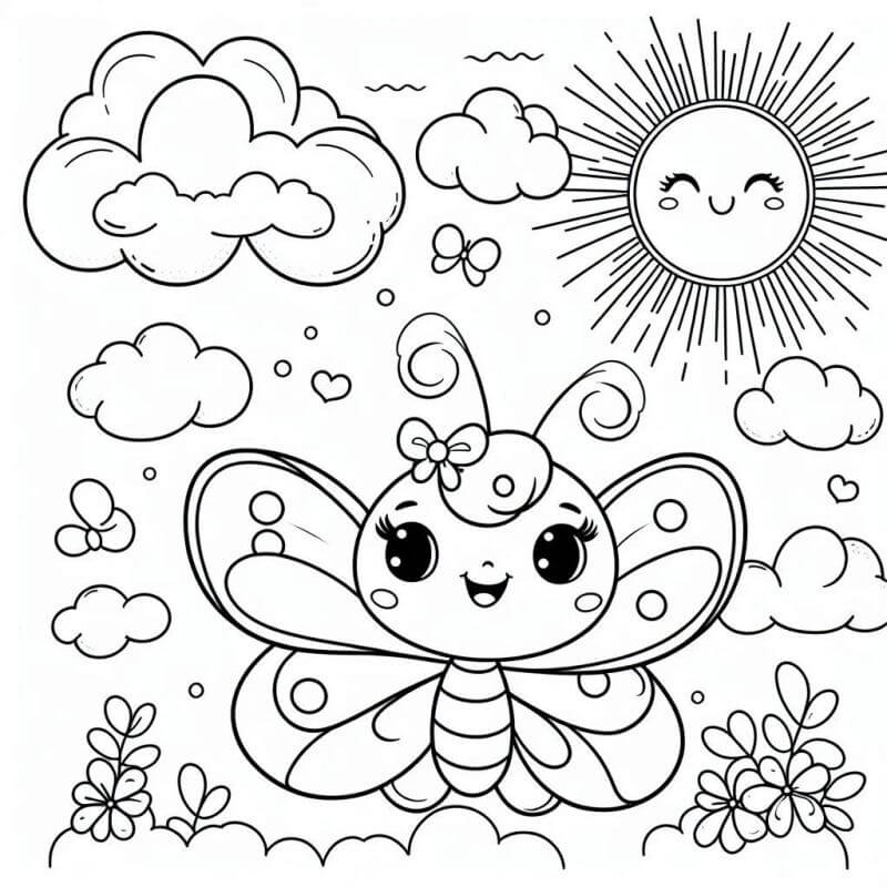 Desenho de Borboletas para imprimir