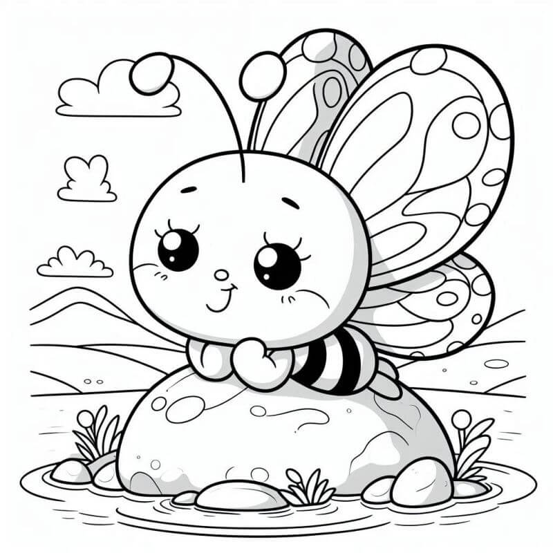 Desenho de Borboletas para imprimir