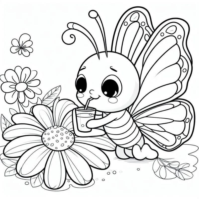 Desenho de Borboletas para imprimir