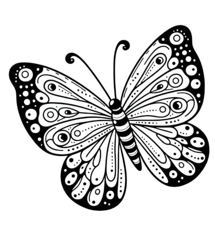 Desenho de Borboletas para imprimir
