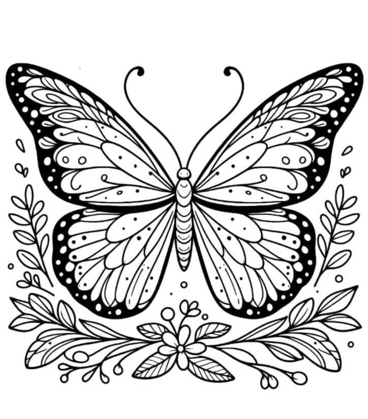 Desenho de Borboletas para imprimir