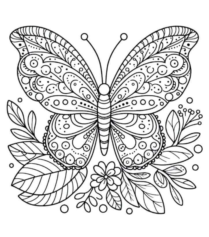 Desenho de Borboletas para imprimir