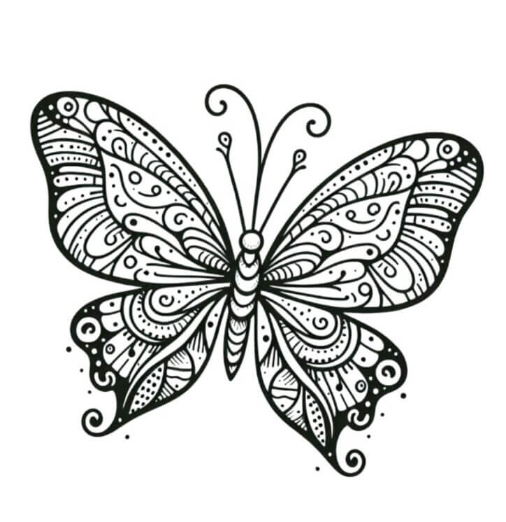 Desenho de Borboletas para imprimir