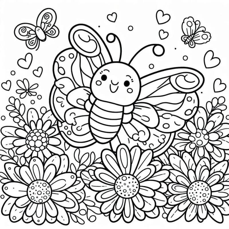 Desenho de Borboletas para imprimir