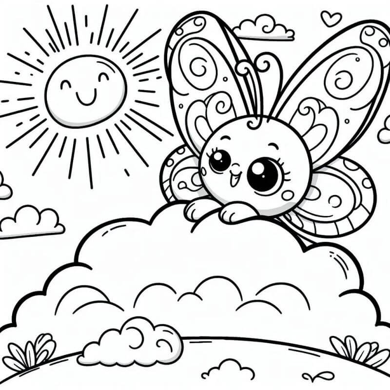 Desenho de Borboletas para imprimir