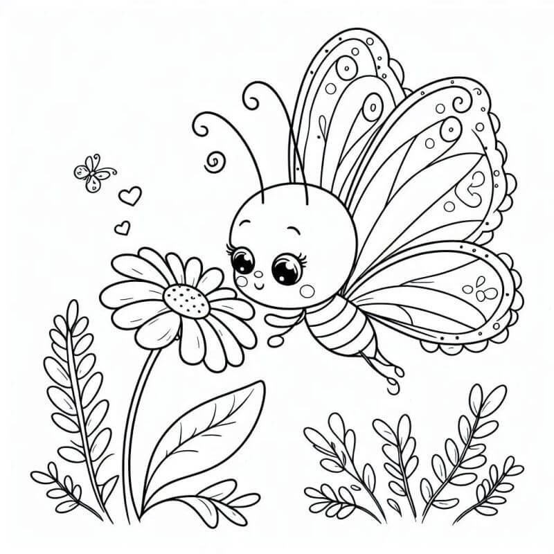 Desenho de Borboletas para imprimir