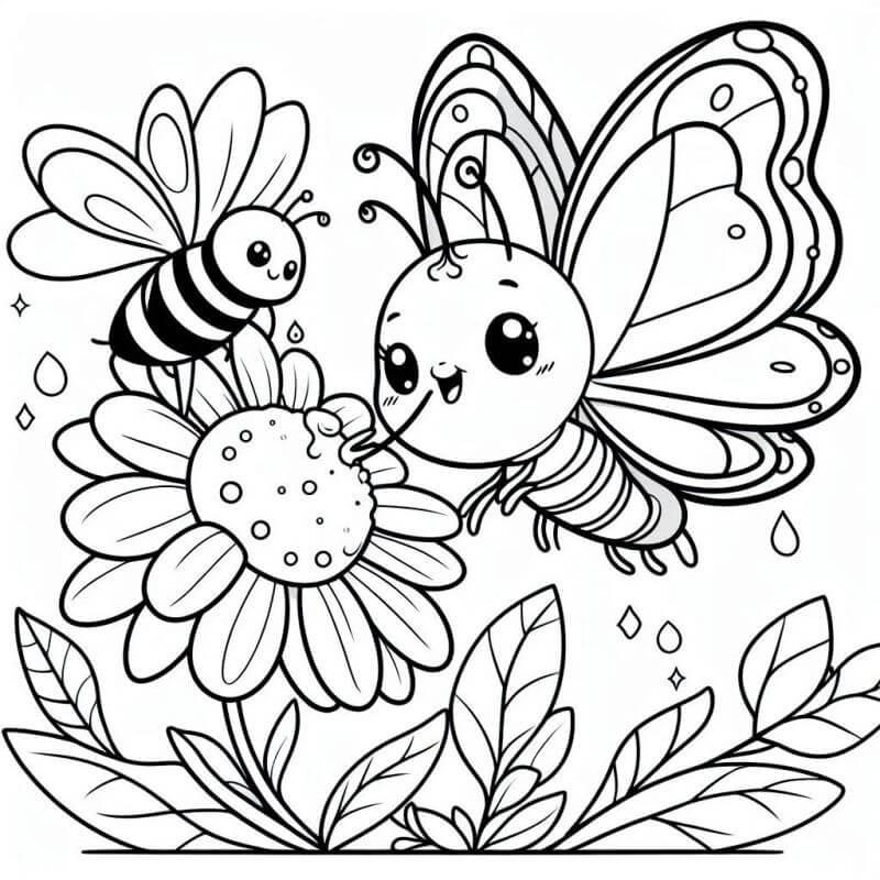 Desenho de Borboletas para imprimir