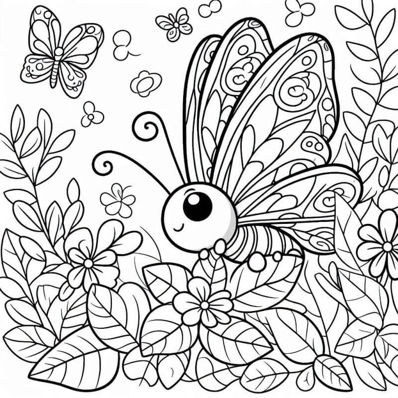Desenho de Borboletas para imprimir