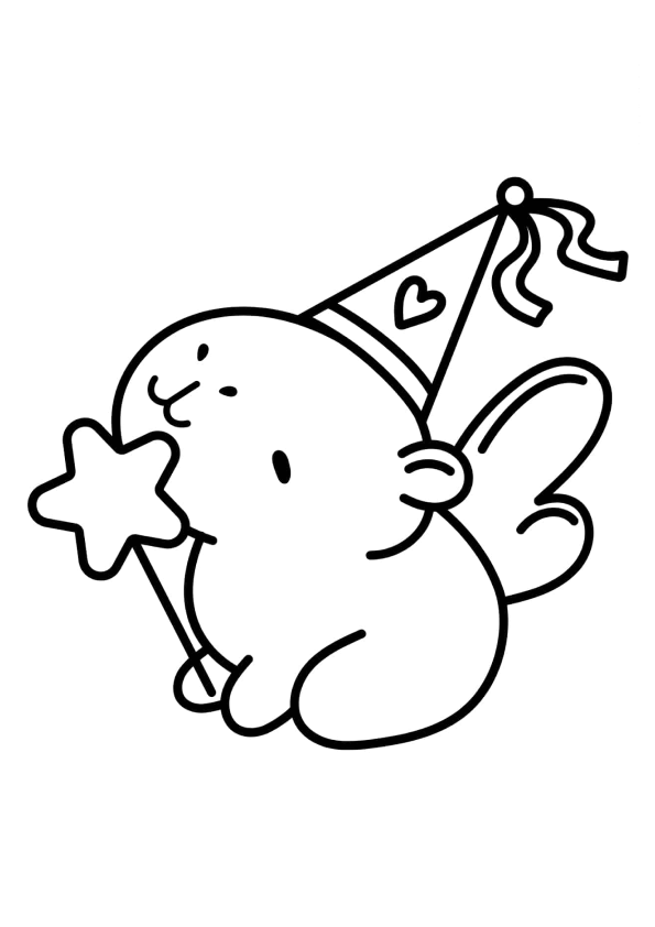 Desenho de Capivara para imprimir