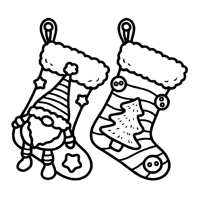 Desenho de Cozy Girl Christmas (Natal) para imprimir