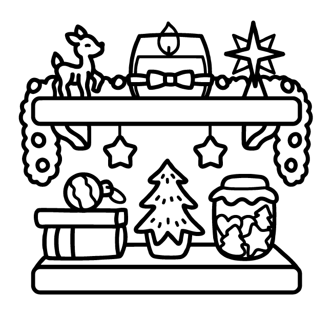 Desenho de Cozy Girl Christmas (Natal) para imprimir