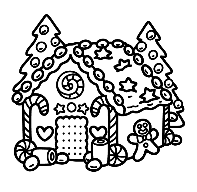Desenho de Cozy Girl Christmas (Natal) para imprimir