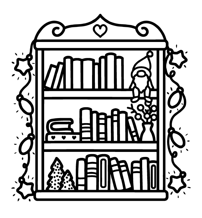 Desenho de Cozy Girl Christmas (Natal) para imprimir