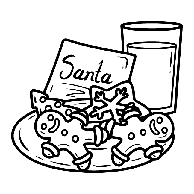 Desenho de Cozy Girl Christmas (Natal) para imprimir