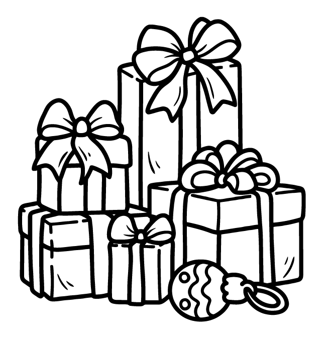 Desenho de Cozy Girl Christmas (Natal) para imprimir