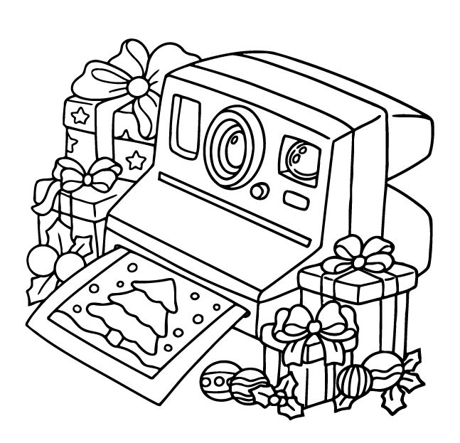 Desenho de Cute ‘n’ Cozy Christmas (Natal) para imprimir