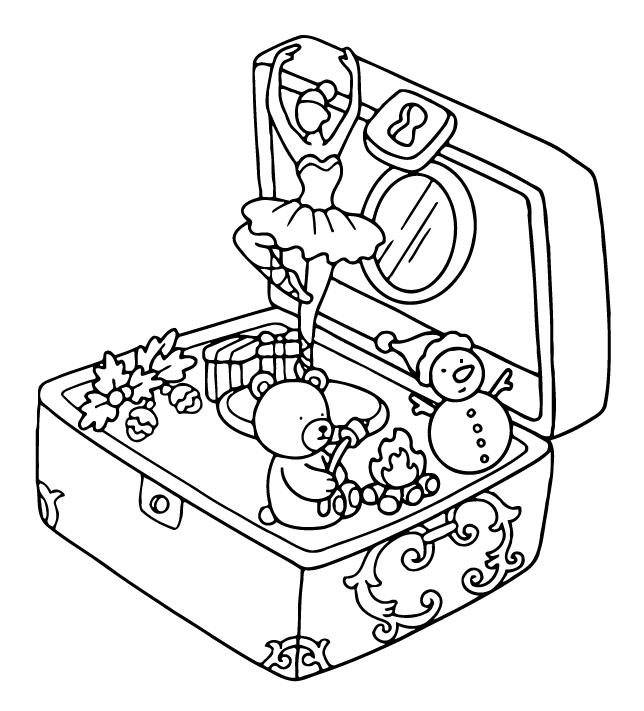 Desenho de Cute ‘n’ Cozy Christmas (Natal) para imprimir