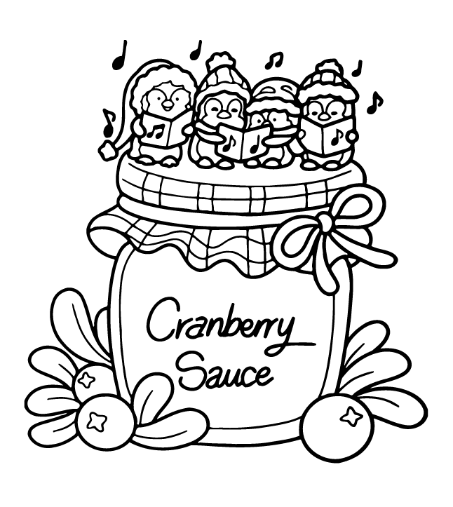 Desenho de Cute ‘n’ Cozy Christmas (Natal) para imprimir