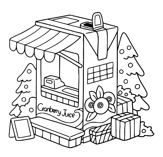 Desenho de Cute ‘n’ Cozy Christmas (Natal) para imprimir