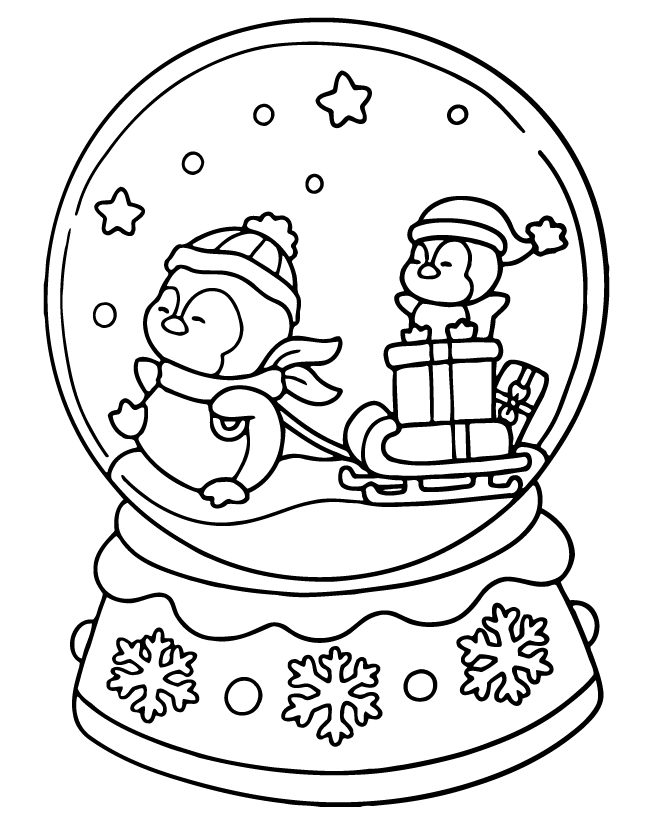 Desenho de Cute ‘n’ Cozy Christmas (Natal) para imprimir