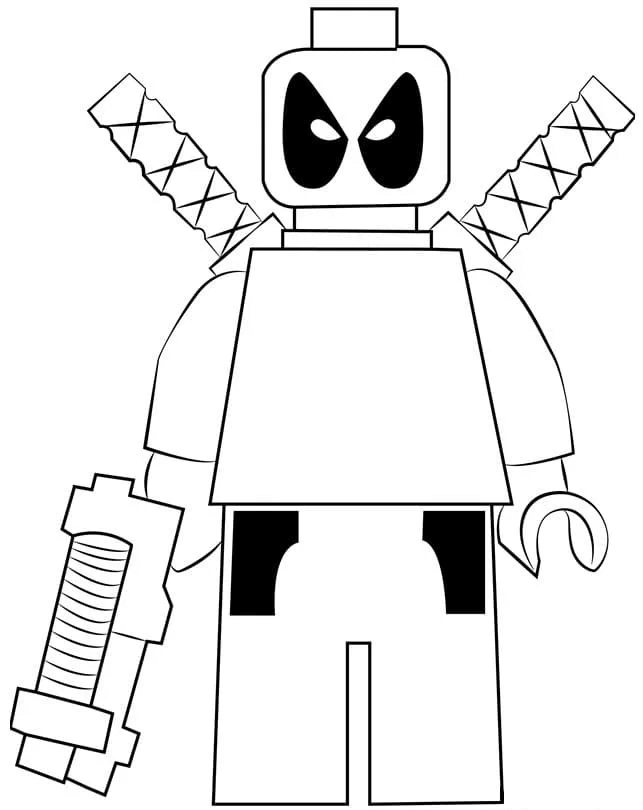 Desenho de Deadpool para imprimir