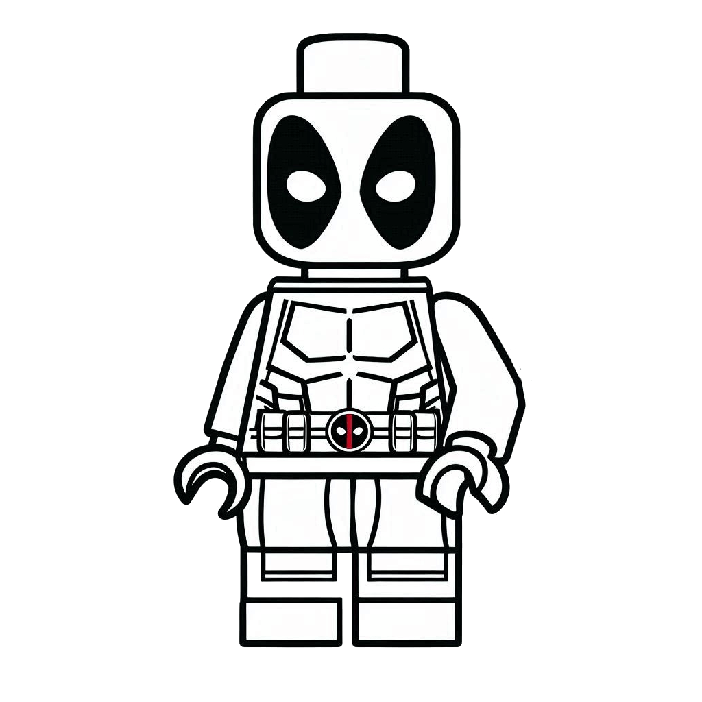 Desenho de Deadpool para imprimir