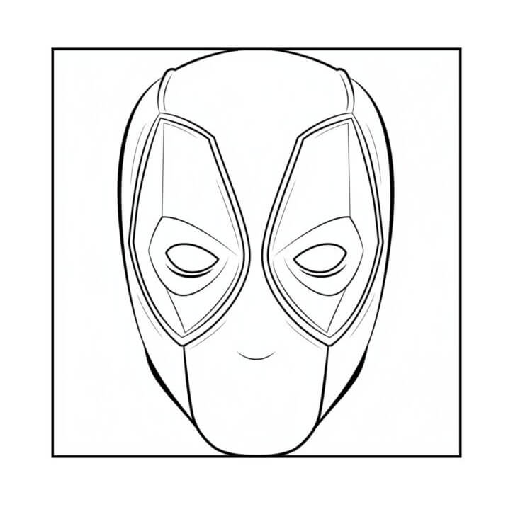Desenho de Deadpool para imprimir