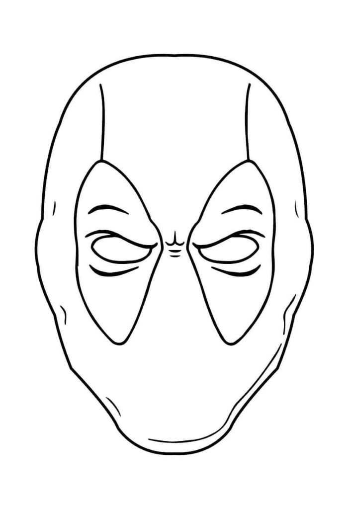 Desenho de Deadpool para imprimir