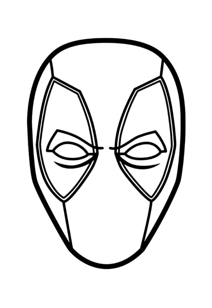 Desenho de Deadpool para imprimir