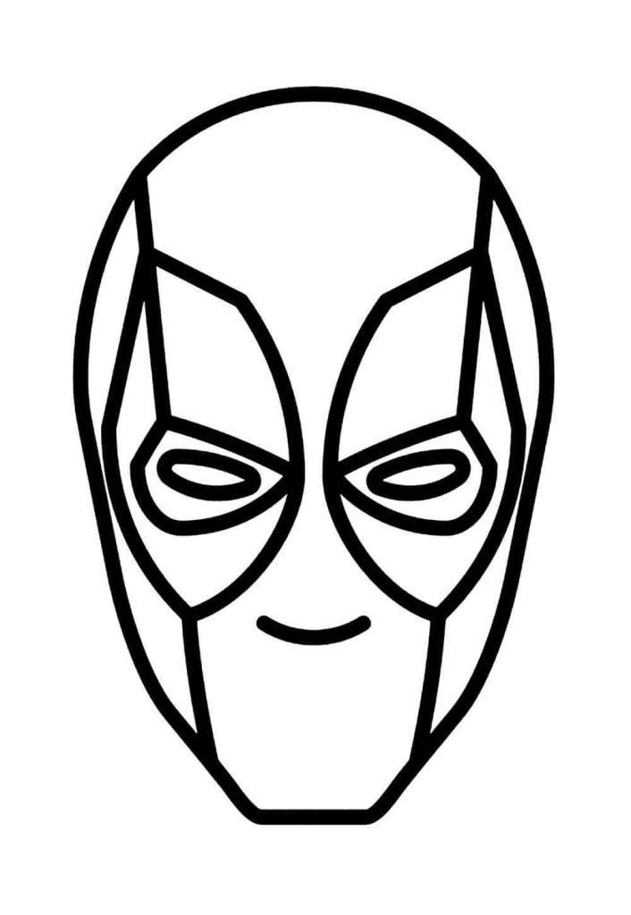 Desenho de Deadpool para imprimir