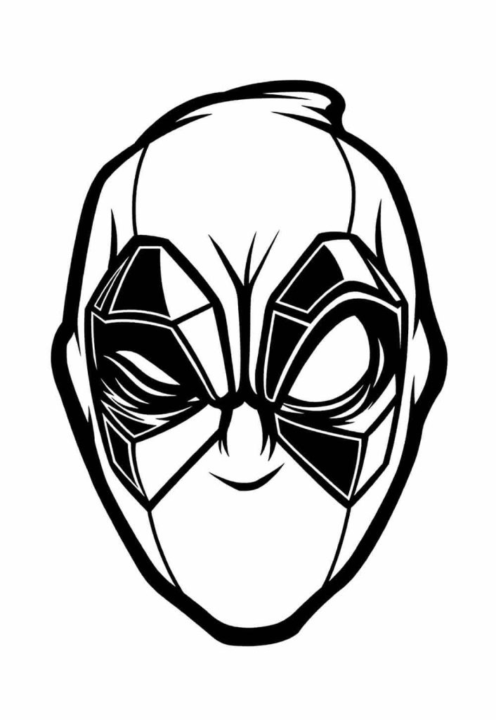 Desenho de Deadpool para imprimir