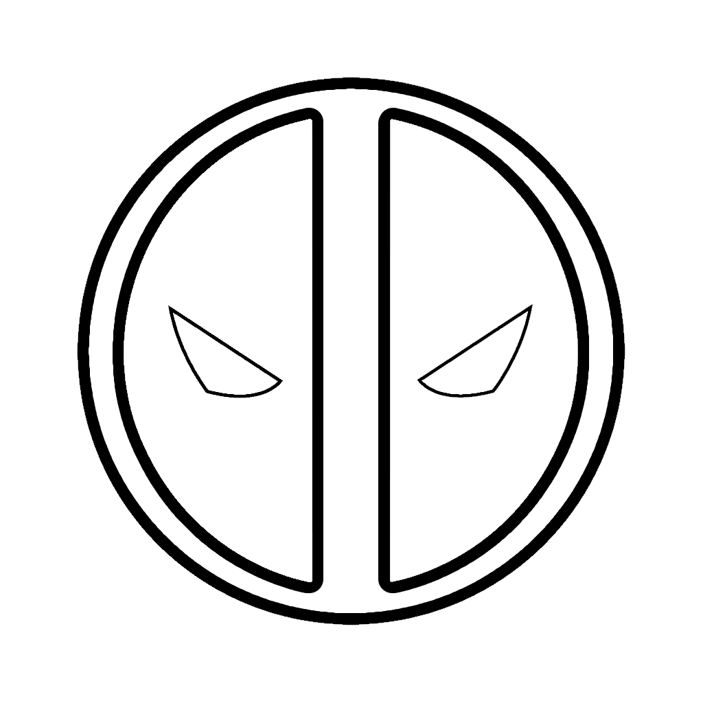 Desenho de Deadpool para imprimir