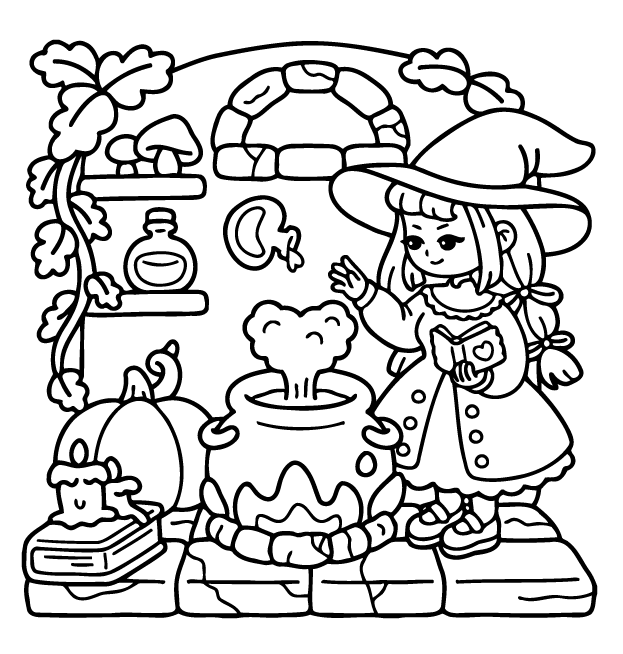 Desenho de Girl Spaces para imprimir