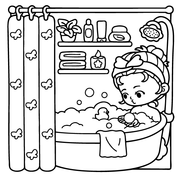 Desenho de Girl Spaces para imprimir