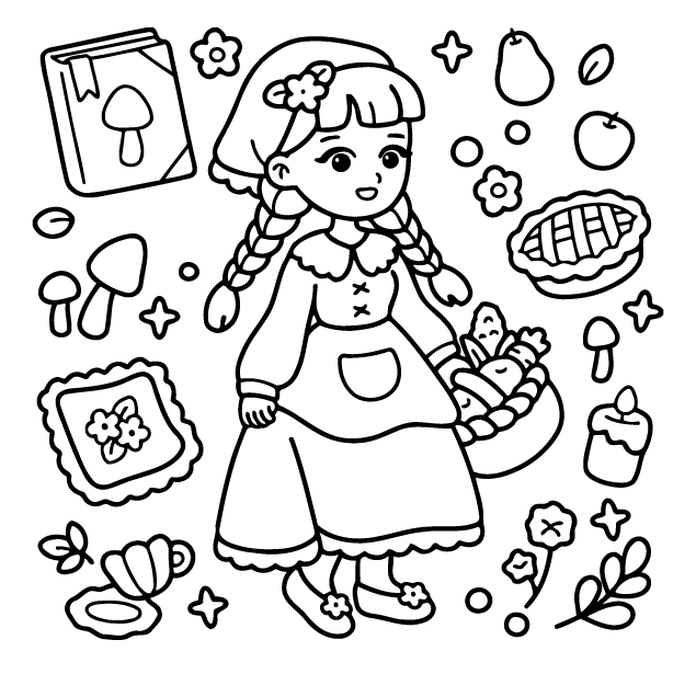 Desenho de Girl Spaces para imprimir