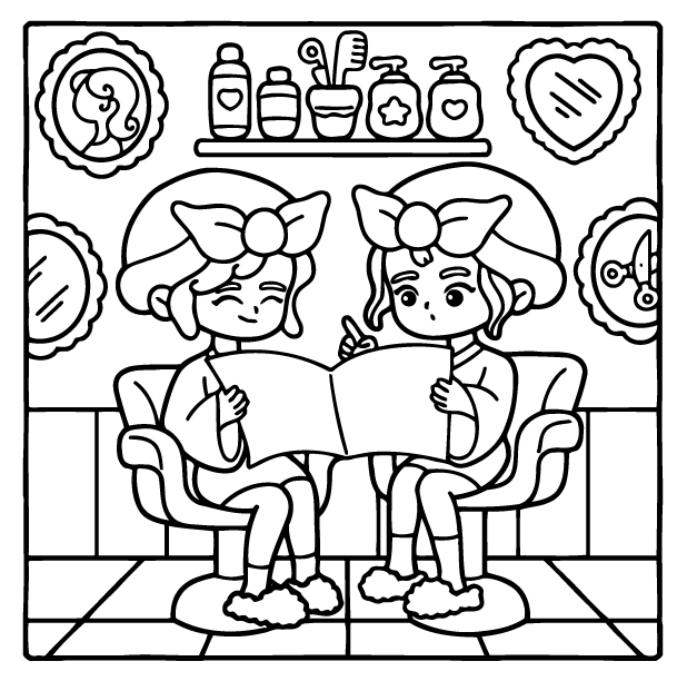Desenho de Girl Spaces para imprimir