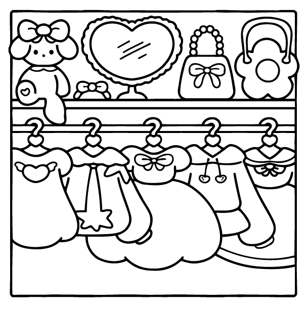 Desenho de Girl Spaces para imprimir