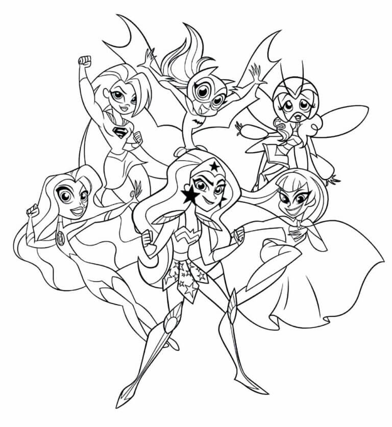 Desenho de Supergirl (Super-Moça) para imprimir