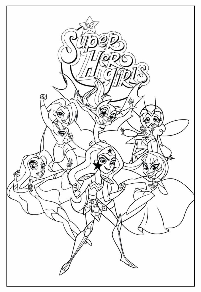 Desenho de Supergirl (Super-Moça) para imprimir