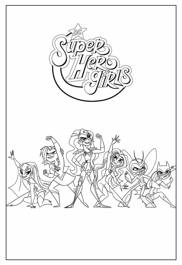 Desenho de Supergirl (Super-Moça) para imprimir