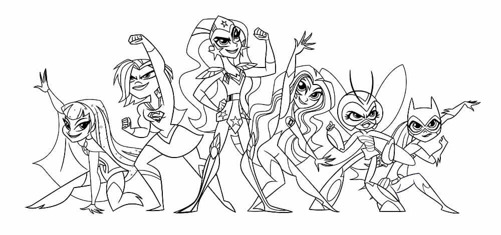 Desenho de Supergirl (Super-Moça) para imprimir