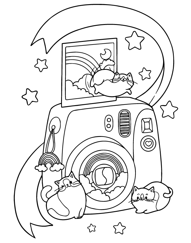 Desenho de Tiny Cats para imprimir