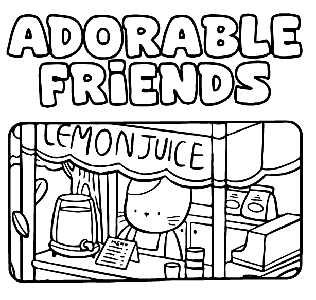 Desenho de Adorable Friends para imprimir