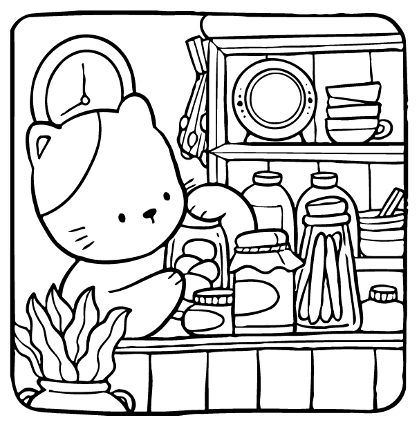 Desenho de Adorable Friends para imprimir
