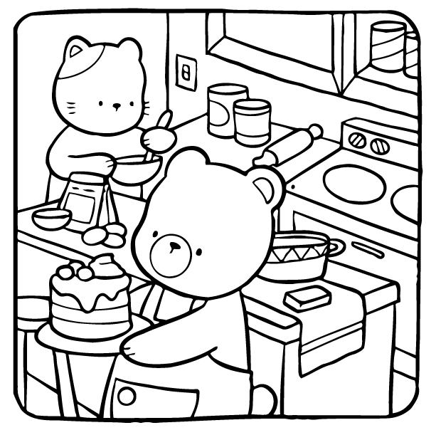 Desenho de Adorable Friends para imprimir