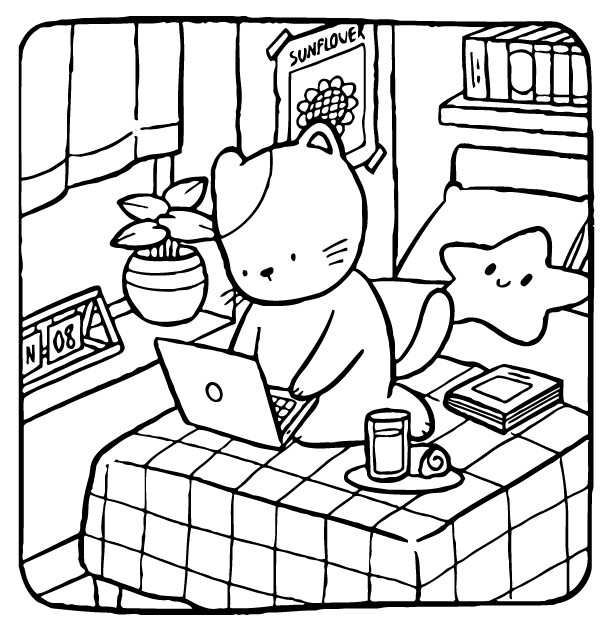 Desenho de Adorable Friends para imprimir
